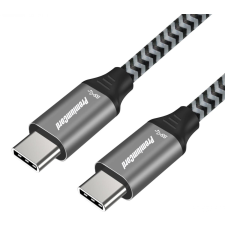 PremiumCord KU31CT1 USB-C apa 3.2 Adat és töltő kábel - Szürke (1m) kábel és adapter