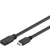 PremiumCord KU31MF1 USB-C apa - USB-C anya 3.2 Gen 1 Hosszabbító kábel - Fekete (1m) (KU31MF1)