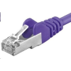 PremiumCord Patch Kábel STP, CAT6a, 1,5m, lila (sp6asftp015V)