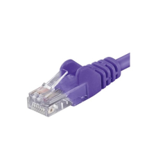 PremiumCord patch kábel utp, cat6, 5m, lila sp6utp050v kábel és adapter