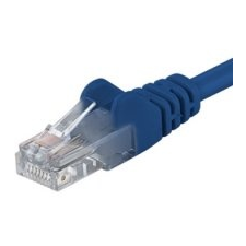 PremiumCord Patch UTP Kábel CAT6, 2m, Kék kábel és adapter