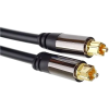 PremiumCord Toslink kábel M/M, OD: 6 mm, Gold 0,5 m