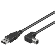 PremiumCord USB 2.0 2m, fekete kábel és adapter