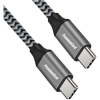 PremiumCord USB 2.0 Type C Összekötő Fekete-Szürke 1m ku31cw1