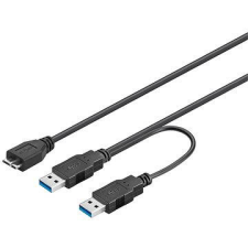 PremiumCord USB 3.0 hálózati kétfelé 0,2 m kábel és adapter