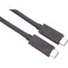 PremiumCord USB 4.0 Type C Összekötő Fekete 80cm ku4cx08bk (ku4cx08bk)