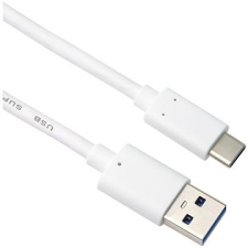 PremiumCord USB-C - USB 3.0 A (USB 3.2 Gen 2, 3A, 10Gbit/s) 1m fehér kábel és adapter
