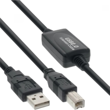 PremiumCord USB Összekötő Fekete 20m KU2REP20AB kábel és adapter