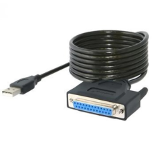 PremiumCord USB Párhuzamos Átalakító Fekete 1m kuprint2 kábel és adapter