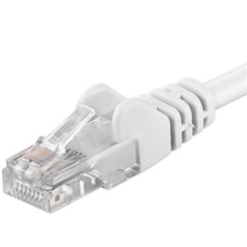 PremiumCord UTP CAT6 Összekötő Fehér 5m SP6UTP050W kábel és adapter