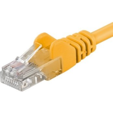 PremiumCord UTP CAT6 Összekötő Sárga 25cm sp6utp002Y (sp6utp002Y) kábel és adapter