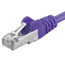 PremiumCord UTP CAT6A Összekötő Lila 25cm sp6asftp002V (sp6asftp002V) kábel és adapter