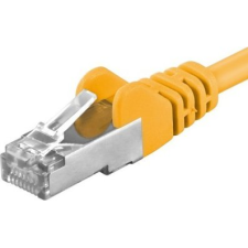 PremiumCord UTP CAT6A Összekötő Sárga 1.5m sp6asftp015Y (sp6asftp015Y) kábel és adapter