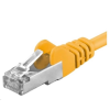 PremiumCord UTP CAT6A Összekötő Sárga 1m sp6asftp010Y