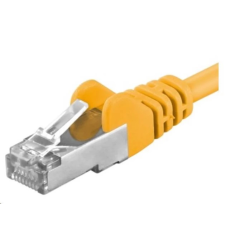 PremiumCord UTP CAT6A Összekötő Sárga 1m sp6asftp010Y kábel és adapter