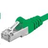 PremiumCord UTP CAT6A Összekötő Zöld 1m sp6asftp010G