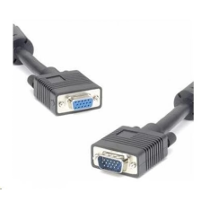 PremiumCord VGA/D-Sub Hosszabbító Fekete 5m kpvc05 kábel és adapter