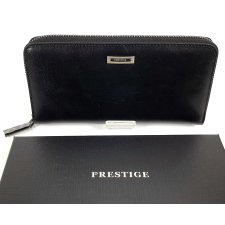Prestige fekete bőr, női nagy körzippes pénztárca PR77006 pénztárca