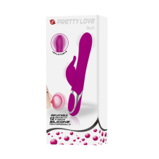 Pretty Love Inflatable head, controllable air release, 7 functions of vibration, Silicone, Rechargeable vibrátorok
