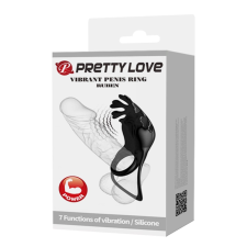 Pretty Love vibrációs péniszgyűrű Ruben Black péniszgyűrű