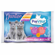 PreVital alutasak macska junior vegyes íz 4x100g macskaeledel