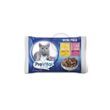 PreVital alutasakos eledel csirkével, borjúval 4 x 100 g macskaeledel