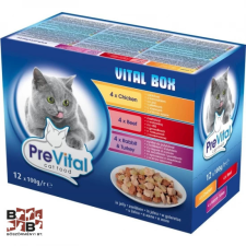 PreVital Alutasakos macska eledel Vegyes íz 12x100g macskaeledel