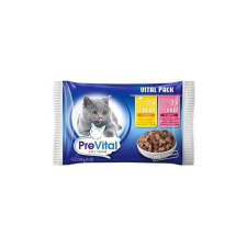 Prevital Alutasakos Macskaeledel 4x 100g ( 2db Csirke, 2db Borjú) macskaeledel