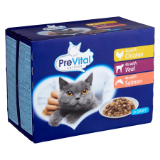 PreVital alutasakos macskaeledel vegyes szószban 12x100 macskaeledel
