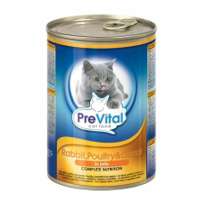 Prevital Macska Konzerv Baromfi-Nyúl-Répa 415gr macskaeledel