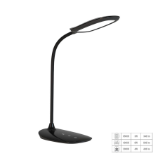Prezent Heka fekete LED íróasztali lámpa (PRE-31218) LED 1 izzós IP20 világítás