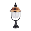 Prezent Sanghai réz-fekete-átlátszó vízvédett kültéri állólámpa (PRE-3056) E27 1 izzós IP44