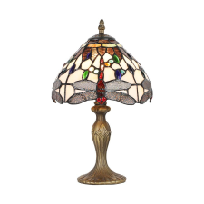 Prezent Tiffany színes Tiffany asztali lámpa (PRE-1709) E14 1 izzós IP20 világítás