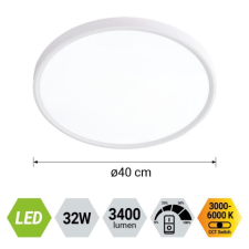 Prezent Trimo fehér LED mennyezeti lámpa (PRE-70322) LED 1 izzós IP20 világítás