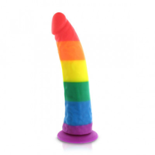 Pride Dildo Silicone Rainbow Dildo 20cm Szivárványos büszkeség! műpénisz, dildó