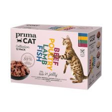 PrimaCat PrimaCat alutasakos macskaeledel multipack zselében 12x85g macskaeledel