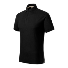 Prime (GOTS) galléros póló férfi fekete 2XL férfi póló