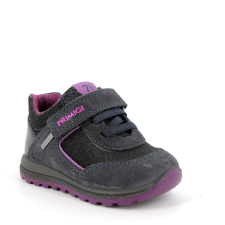 Primigi , fekete-lila, vízálló, kislány bokacipő, GORE-TEX (25-29) 2853433 (29) gyerek cipő
