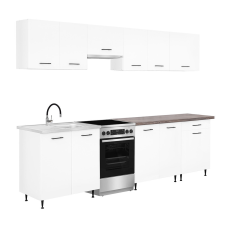  Primo 280 konyhabútor fehér, rauna szil munkalappal bútor