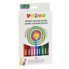 Primo Színes ceruza PRIMO jumbo hatszögletű 12 db/készlet színes ceruza