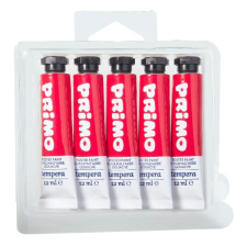 Primo Tempera PRIMO piros 12 ml 5 db/készlet tempera