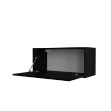 Prince GS4 VÍZSZINTES SZEKRÉNY magasfényű fekete 91cm fürdőszoba bútor