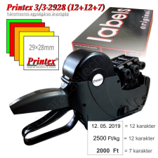 Printex 3/3 T2928 árazógép