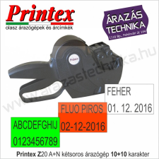  PRINTEX Z20/10A+10N kétsoros dátumozó árazógép