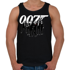 PRINTFASHION 007 Crew - Férfi atléta - Fekete atléta, trikó