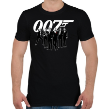 PRINTFASHION 007 Crew - Férfi póló - Fekete férfi póló