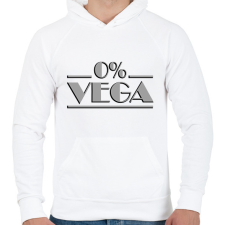 PRINTFASHION 0% vega - Húsimádó - Férfi kapucnis pulóver - Fehér férfi pulóver, kardigán