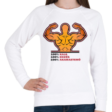 PRINTFASHION 100%-ban rajtad áll! - Női pulóver - Fehér
