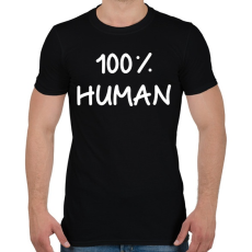 PRINTFASHION 100% ember - Férfi póló - Fekete