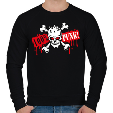 PRINTFASHION 100% Punk - Férfi pulóver - Fekete férfi pulóver, kardigán